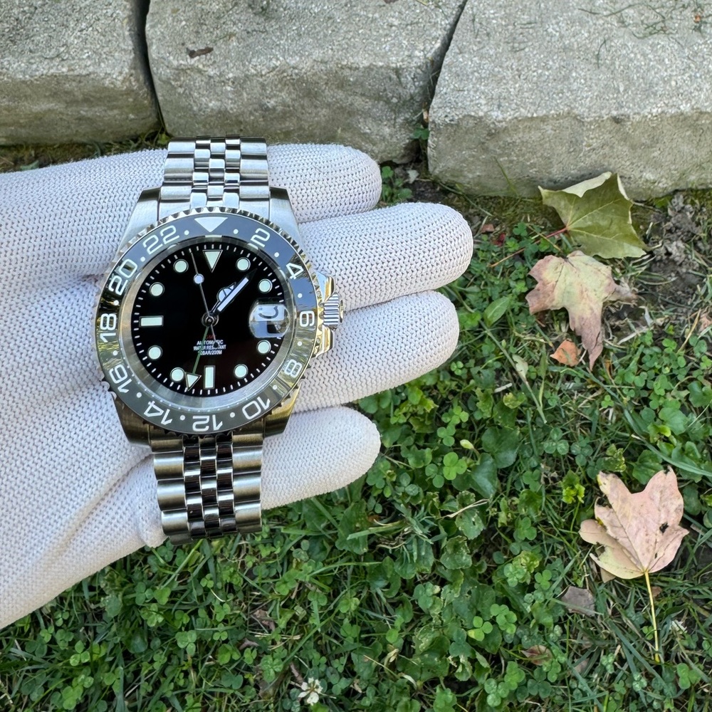 40mm GMT Watch (Modded) with Seiko NH34 Movement